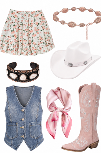 Feminine Country concert outfit