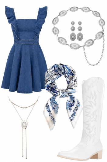 Feminine Country concert outfit