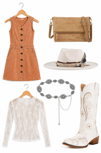 feminine rodeo outfit