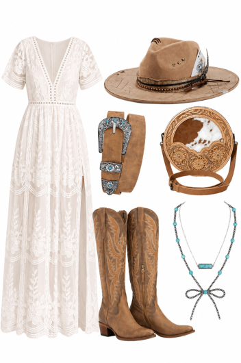 feminine rodeo outfit