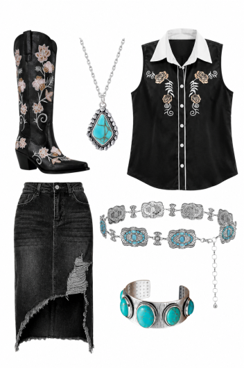 edgy rodeo outfit